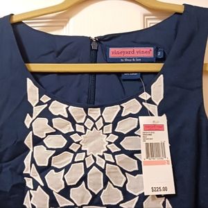 Vineyard Vines NWT Size 2 navy & white dress